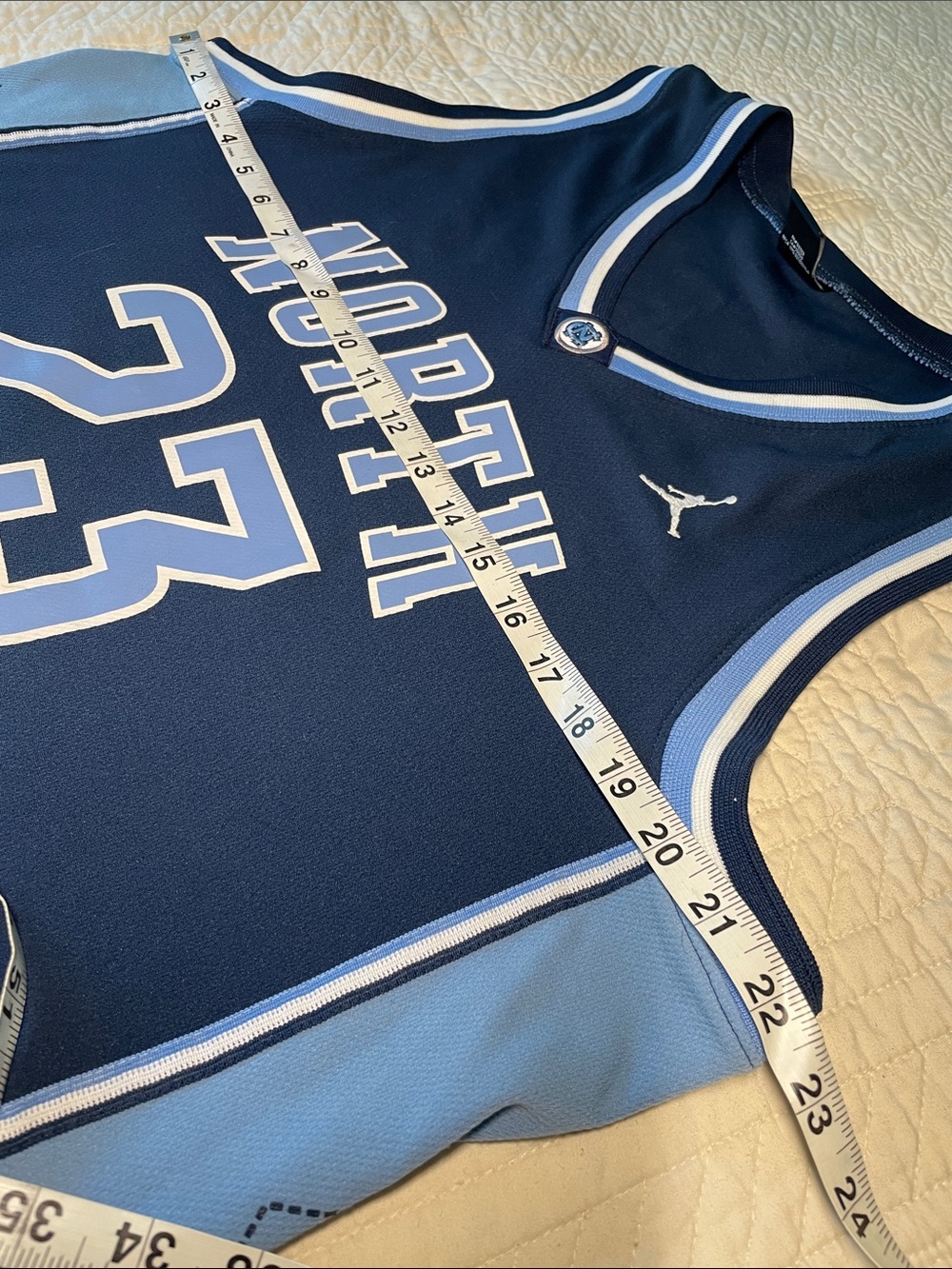 Nike North Carolina Basketball Jersey - Navy & Light Blue - Picture 9 of 12